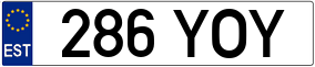 Trailer License Plate